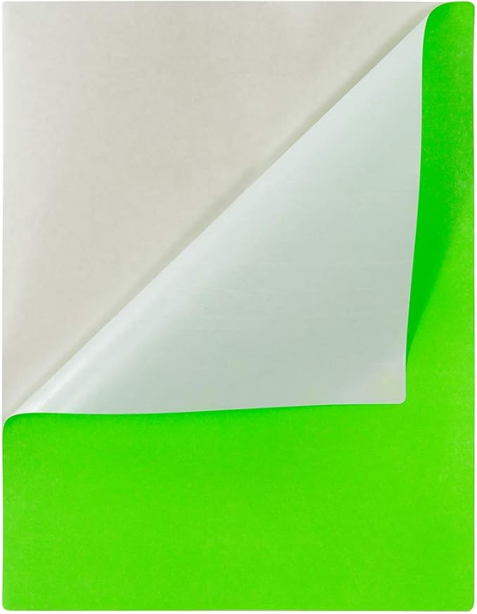 JAM PAPER Full Sheet Shipping Labels - Printable Sticker Paper - 8 1/2 x 11 - Neon Green - 10 Full Pages/Pack | Address Labels - TrueDesk