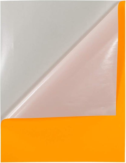 JAM PAPER Full Sheet Shipping Labels - Printable Sticker Paper - 8 1/2 x 11 - Neon Orange - 10 Full Pages/Pack | Laser Inkjet Printer Labels - TrueDesk