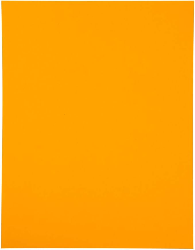 JAM PAPER Full Sheet Shipping Labels - Printable Sticker Paper - 8 1/2 x 11 - Neon Orange - 10 Full Pages/Pack | Laser Inkjet Printer Labels - TrueDesk