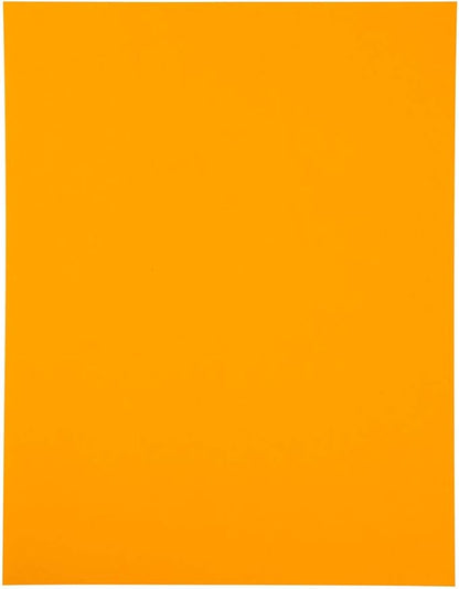 JAM PAPER Full Sheet Shipping Labels - Printable Sticker Paper - 8 1/2 x 11 - Neon Orange - 10 Full Pages/Pack | Laser Inkjet Printer Labels - TrueDesk