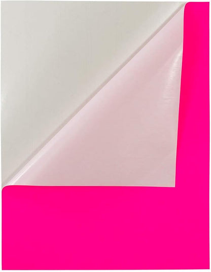 JAM PAPER Full Sheet Shipping Labels - Printable Sticker Paper - 8 1/2 x 11 - Neon Pink - 10 Full Pages/Pack | Laser Inkjet Printer Labels - TrueDesk