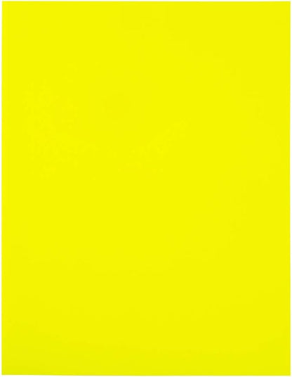 JAM PAPER Full Sheet Shipping Labels - Printable Sticker Paper - 8 1/2 x 11 - Neon Yellow - 10 Full Pages/Pack | Laser Inkjet Printer Labels - TrueDesk