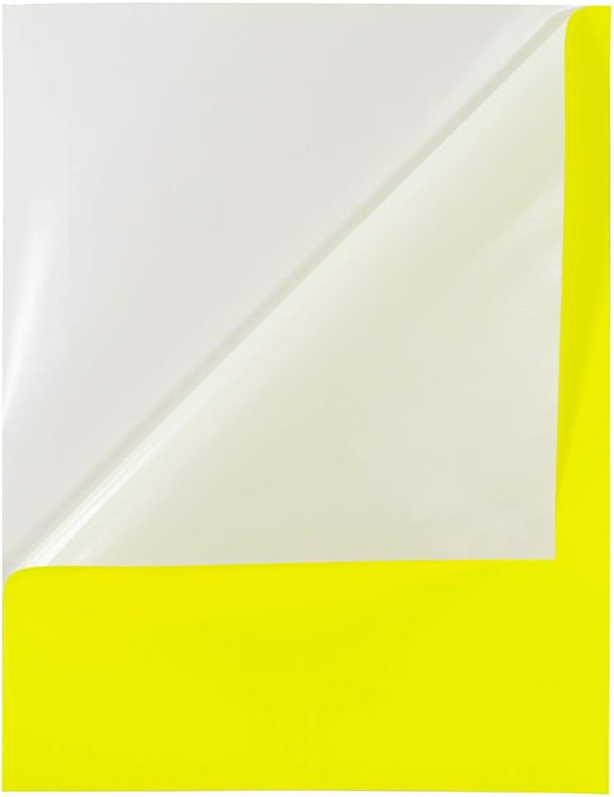 JAM PAPER Full Sheet Shipping Labels - Printable Sticker Paper - 8 1/2 x 11 - Neon Yellow - 10 Full Pages/Pack | Laser Inkjet Printer Labels - TrueDesk