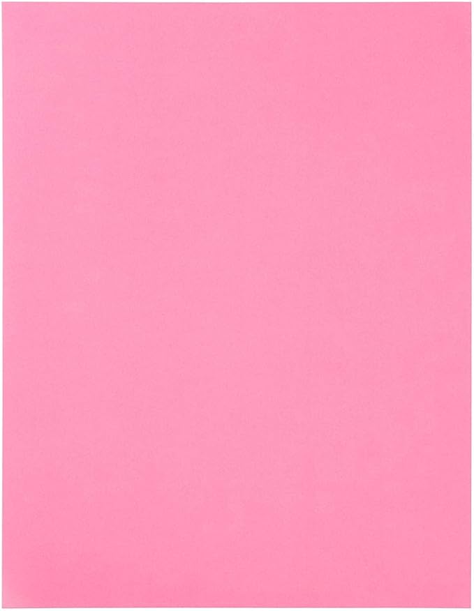 JAM PAPER Full Sheet Shipping Labels - Printable Sticker Paper - 8 1/2 x 11 - Ultra Pink - 10 Full Pages/Pack | Laser Inkjet Printer Labels - TrueDesk