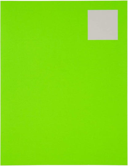 JAM PAPER Product & Container Labels - Square - 2 x 2 - Neon Green - 120/Pack | Address Labels - TrueDesk
