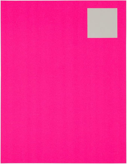 JAM PAPER Product & Container Labels - Square - 2 x 2 - Neon Pink - 120/Pack | Address Labels - TrueDesk