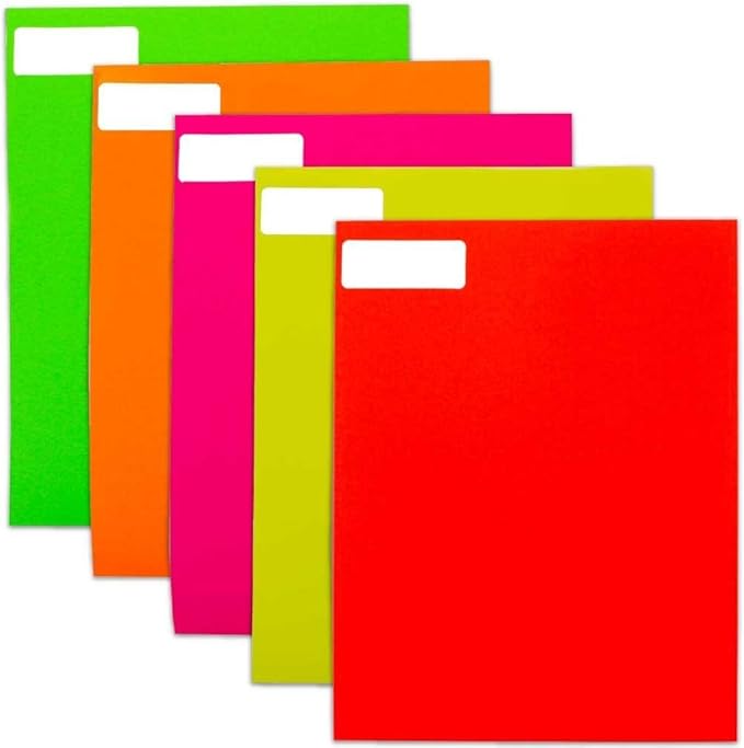 JAM PAPER Return Address Labels - Standard Mailing - 1 x 2 5/8 - Assorted Neon Colors - 600 Shipping Labels/Pack | Address Labels - TrueDesk