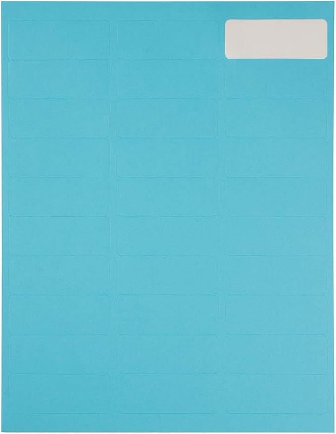 JAM PAPER Return Address Labels - Standard Mailing - 1 x 2 5/8 - Blue - 120 Shipping Labels/Pack | Address Labels - TrueDesk