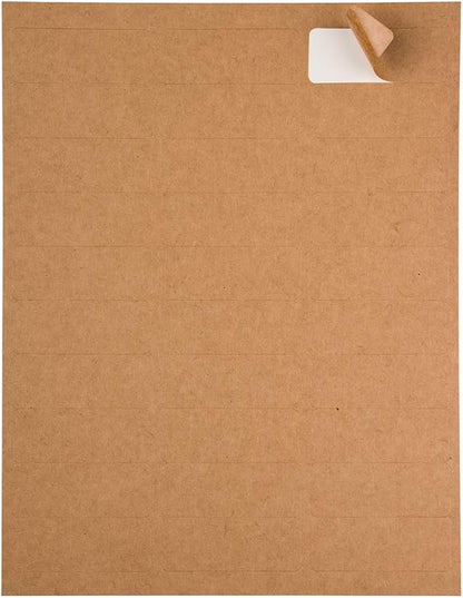 JAM PAPER Return Address Labels - Standard Mailing - 1 x 2 5/8 - Brown Kraft - 120 Shipping Labels/Pack | Address Labels - TrueDesk