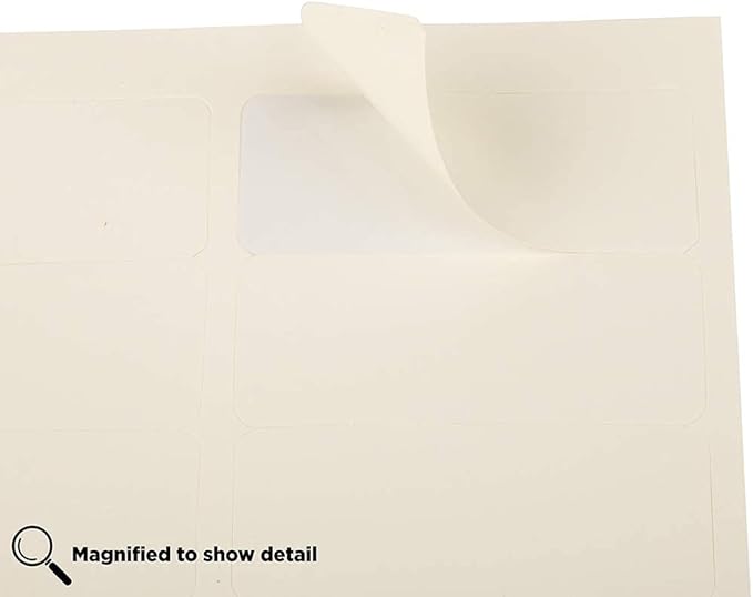 JAM PAPER Return Address Labels - Standard Mailing - 1 x 2 5/8 - Ivory - 120 Shipping Labels/Pack | Address Labels - TrueDesk