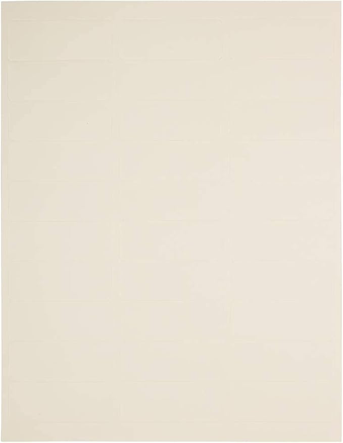 JAM PAPER Return Address Labels - Standard Mailing - 1 x 2 5/8 - Ivory - 120 Shipping Labels/Pack | Address Labels - TrueDesk