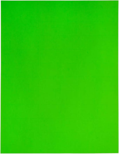JAM PAPER Return Address Labels - Standard Mailing - 1 x 2 5/8 - Neon Green - 120 Shipping Labels/Pack | Address Labels - TrueDesk