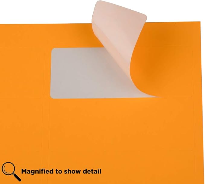 JAM PAPER Return Address Labels - Standard Mailing - 1 x 2 5/8 - Neon Orange - 120 Shipping Labels/Pack | Address Labels - TrueDesk