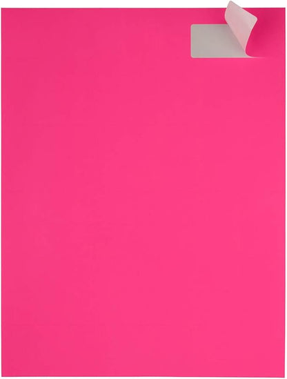 JAM PAPER Return Address Labels - Standard Mailing - 1 x 2 5/8 - Neon Pink - 120 Shipping Labels/Pack | Address Labels - TrueDesk