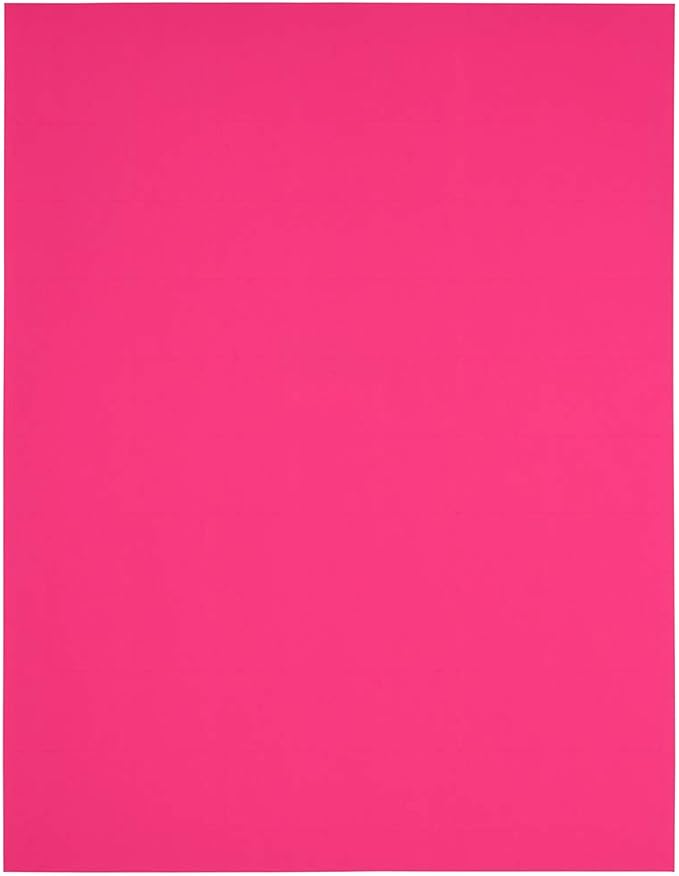 JAM PAPER Return Address Labels - Standard Mailing - 1 x 2 5/8 - Neon Pink - 120 Shipping Labels/Pack | Address Labels - TrueDesk