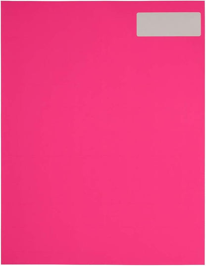 JAM PAPER Return Address Labels - Standard Mailing - 1 x 2 5/8 - Neon Pink - 120 Shipping Labels/Pack | Address Labels - TrueDesk