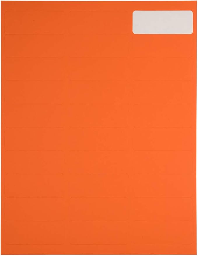 JAM PAPER Return Address Labels - Standard Mailing - 1 x 2 5/8 - Orange - 120 Shipping Labels/Pack | Address Labels - TrueDesk