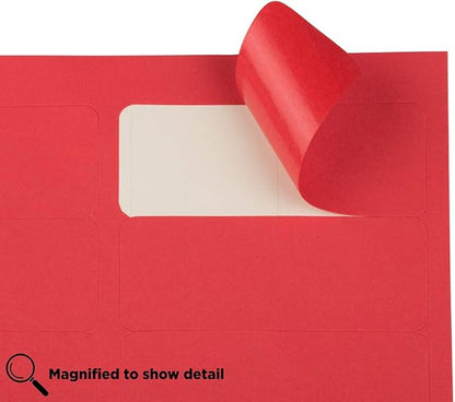 JAM PAPER Return Address Labels - Standard Mailing - 1 x 2 5/8 - Red - 120 Shipping Labels/Pack | Address Labels - TrueDesk
