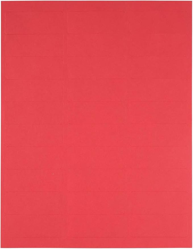 JAM PAPER Return Address Labels - Standard Mailing - 1 x 2 5/8 - Red - 120 Shipping Labels/Pack | Address Labels - TrueDesk