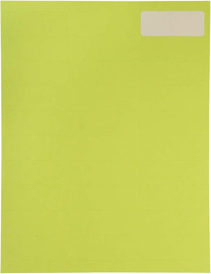JAM PAPER Return Address Labels - Standard Mailing - 1 x 2 5/8 - Ultra Lime Green - 120 Shipping Labels/Pack | Address Labels - TrueDesk