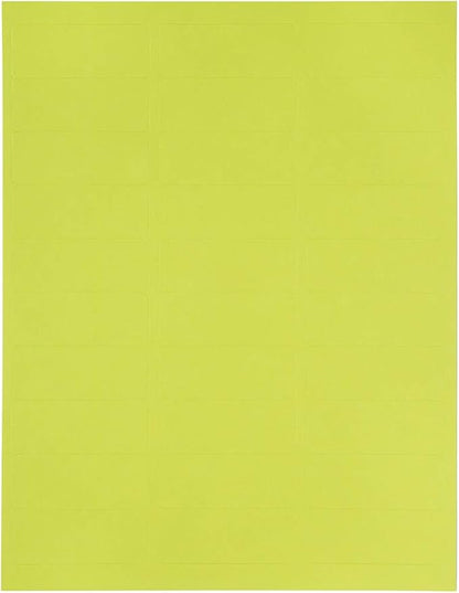 JAM PAPER Return Address Labels - Standard Mailing - 1 x 2 5/8 - Ultra Lime Green - 120 Shipping Labels/Pack | Address Labels - TrueDesk