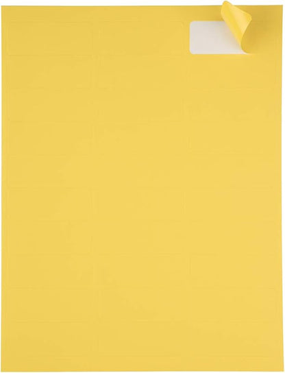 JAM PAPER Return Address Labels - Standard Mailing - 1 x 2 5/8 - Yellow - 120 Shipping Labels/Pack | Address Labels - TrueDesk