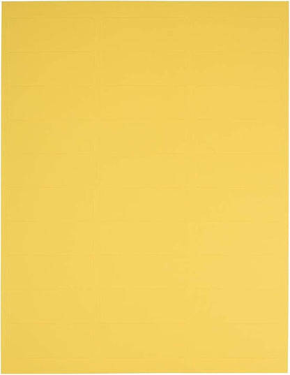 JAM PAPER Return Address Labels - Standard Mailing - 1 x 2 5/8 - Yellow - 120 Shipping Labels/Pack | Address Labels - TrueDesk