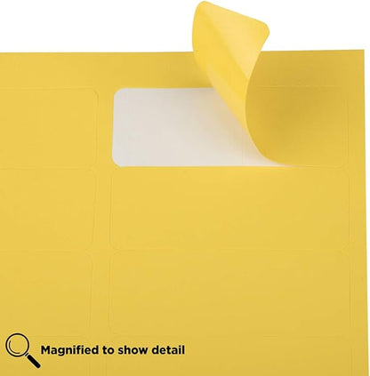 JAM PAPER Return Address Labels - Standard Mailing - 1 x 2 5/8 - Yellow - 120 Shipping Labels/Pack | Address Labels - TrueDesk