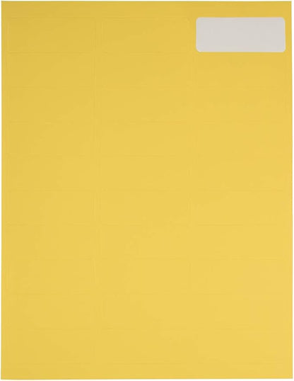 JAM PAPER Return Address Labels - Standard Mailing - 1 x 2 5/8 - Yellow - 120 Shipping Labels/Pack | Address Labels - TrueDesk