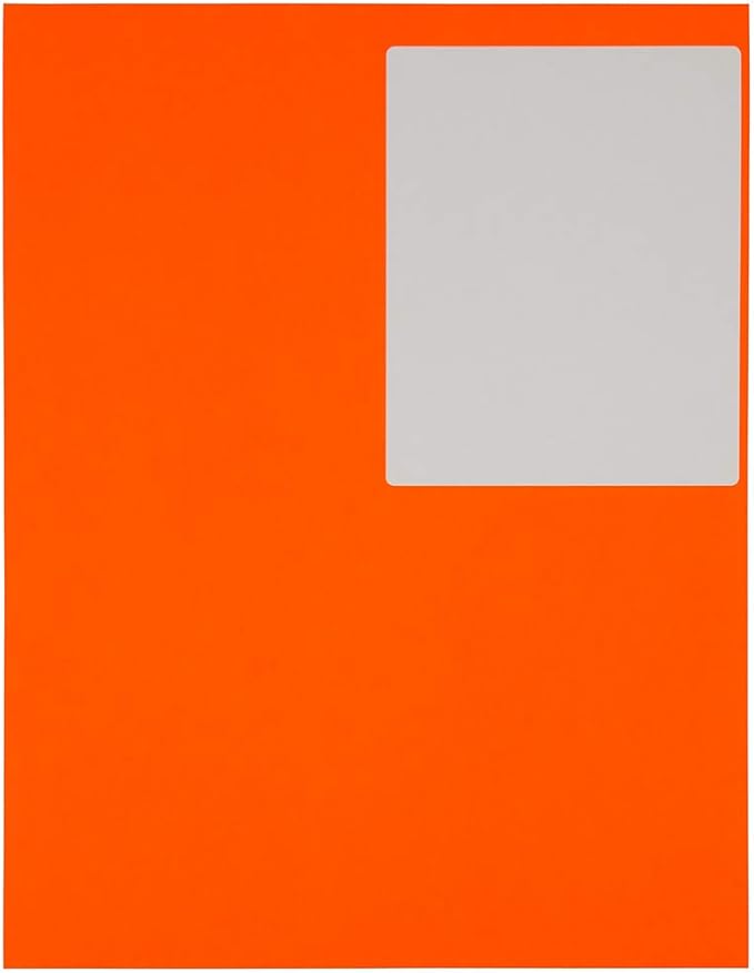 JAM PAPER Shipping Address Labels - 4 x 5 - Quarter Page/Extra Large - Neon Deep Red/Orange - 120/Pack | Address Labels - TrueDesk