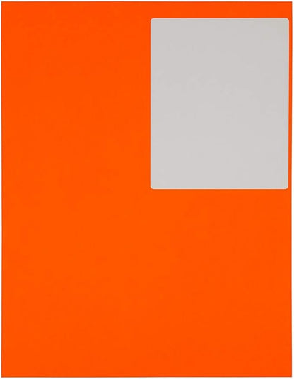 JAM PAPER Shipping Address Labels - 4 x 5 - Quarter Page/Extra Large - Neon Deep Red/Orange - 120/Pack | Address Labels - TrueDesk