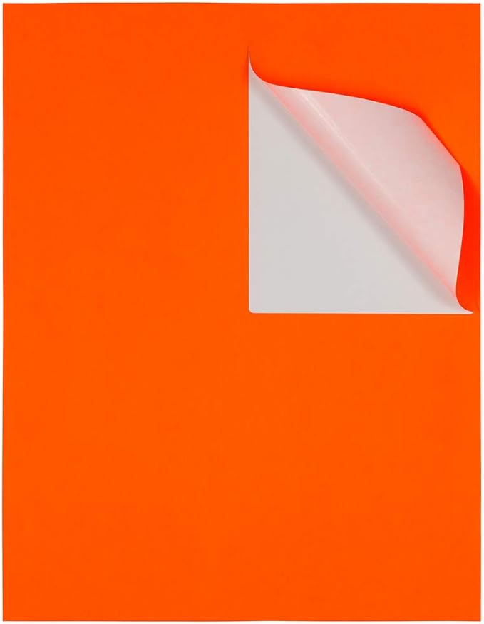 JAM PAPER Shipping Address Labels - 4 x 5 - Quarter Page/Extra Large - Neon Deep Red/Orange - 120/Pack | Address Labels - TrueDesk