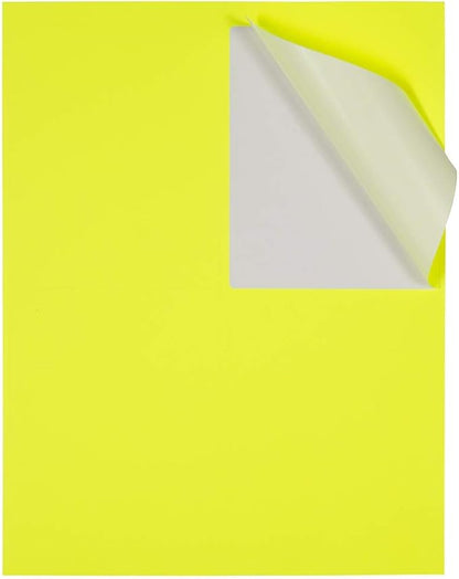 JAM PAPER Shipping Address Labels - 4 x 5 - Quarter Page/Extra Large - Neon Yellow - 120/Pack | Address Labels - TrueDesk