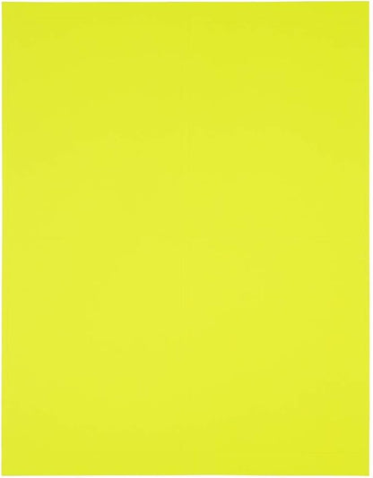 JAM PAPER Shipping Address Labels - 4 x 5 - Quarter Page/Extra Large - Neon Yellow - 120/Pack | Address Labels - TrueDesk