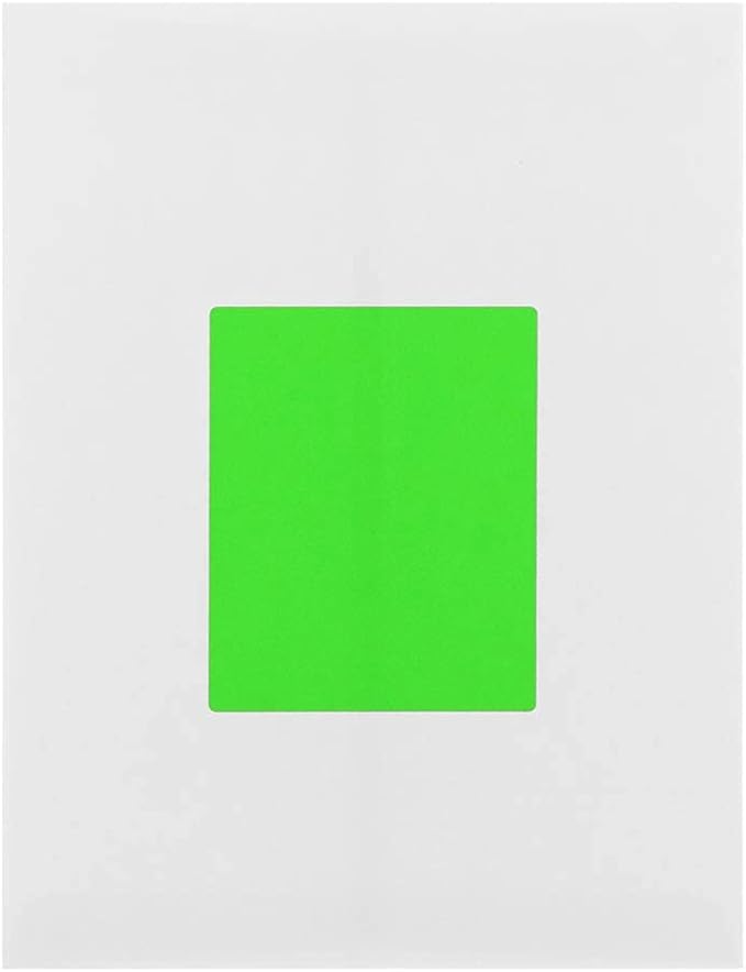 JAM PAPER Shipping Address Labels - Extra Large - 4 x 5 - Neon Green - 4 Labels per Page/120 Labels Total | Address Labels - TrueDesk