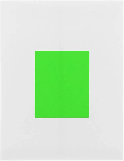 JAM PAPER Shipping Address Labels - Extra Large - 4 x 5 - Neon Green - 4 Labels per Page/120 Labels Total | Address Labels - TrueDesk