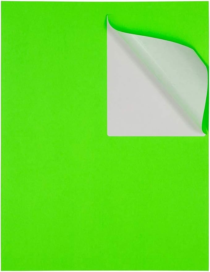 JAM PAPER Shipping Address Labels - Extra Large - 4 x 5 - Neon Green - 4 Labels per Page/120 Labels Total | Address Labels - TrueDesk