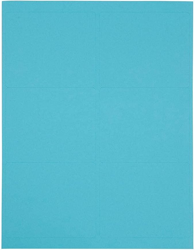 JAM PAPER Shipping Address Labels - Large - 3 1/3 x 4 - Blue - 120/Pack | Address Labels - TrueDesk