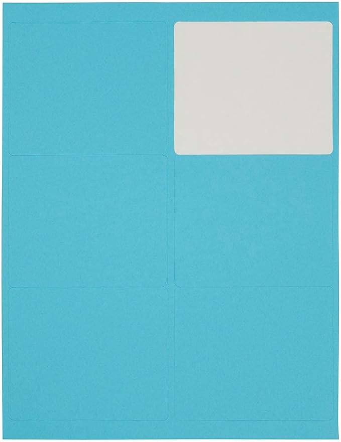 JAM PAPER Shipping Address Labels - Large - 3 1/3 x 4 - Blue - 120/Pack | Address Labels - TrueDesk