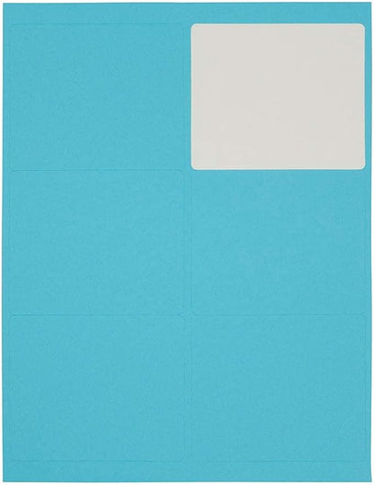 JAM PAPER Shipping Address Labels - Large - 3 1/3 x 4 - Blue - 120/Pack | Address Labels - TrueDesk