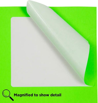 JAM PAPER Shipping Address Labels - Large - 3 1/3 x 4 - Neon Fluorescent Green - 120/Pack | Address Labels - TrueDesk