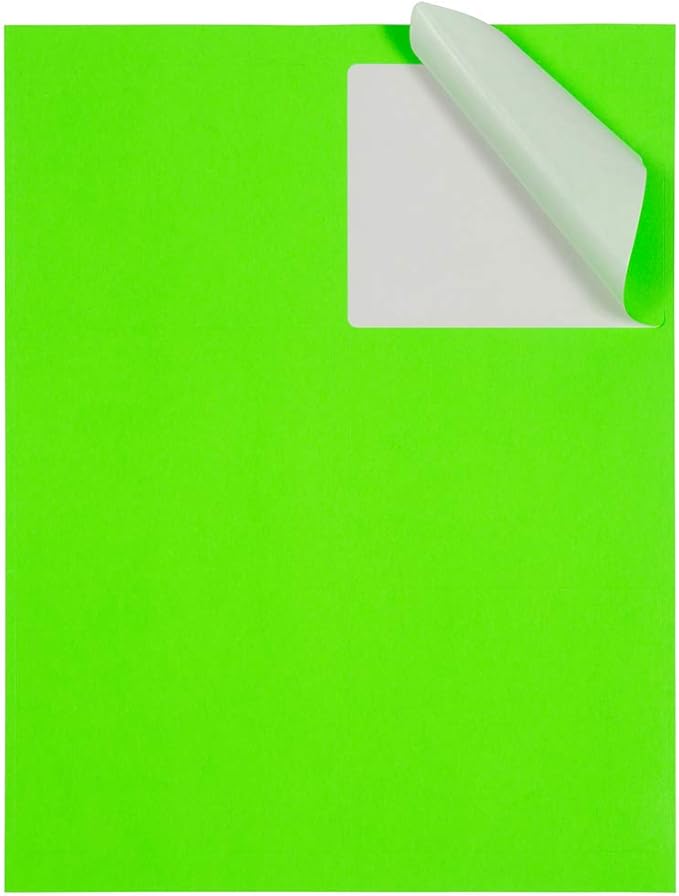 JAM PAPER Shipping Address Labels - Large - 3 1/3 x 4 - Neon Fluorescent Green - 120/Pack | Address Labels - TrueDesk