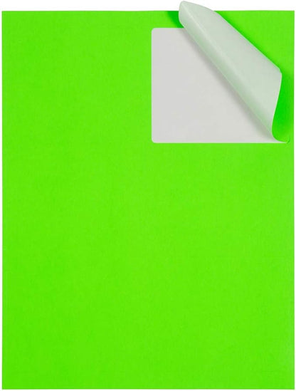 JAM PAPER Shipping Address Labels - Large - 3 1/3 x 4 - Neon Fluorescent Green - 120/Pack | Address Labels - TrueDesk