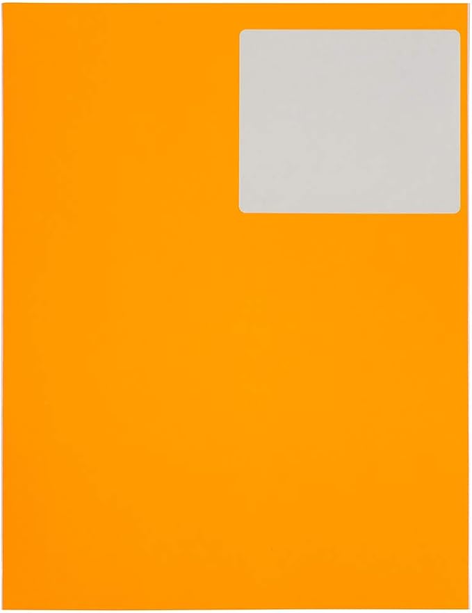 JAM PAPER Shipping Address Labels - Large - 3 1/3 x 4 - Neon Fluorescent Orange - 120/Pack | Address Labels - TrueDesk