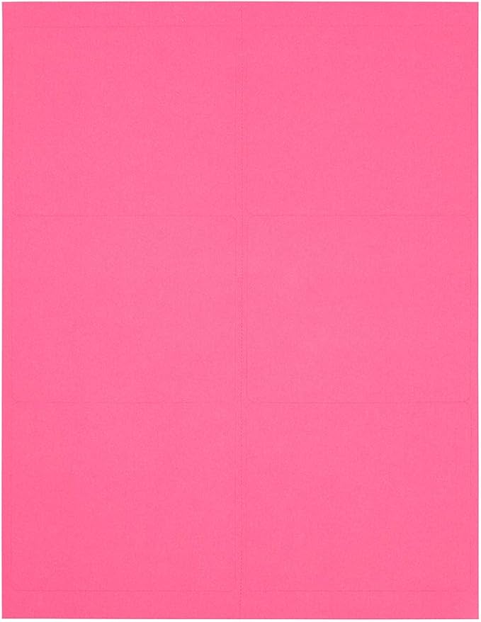 JAM PAPER Shipping Address Labels - Large - 3 1/3 x 4 - Pink - 120/Pack | Address Labels - TrueDesk