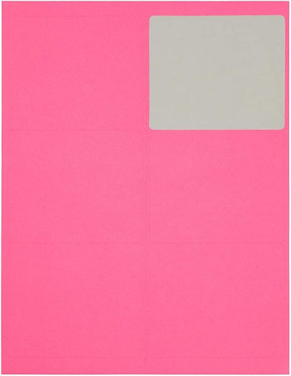 JAM PAPER Shipping Address Labels - Large - 3 1/3 x 4 - Pink - 120/Pack | Address Labels - TrueDesk