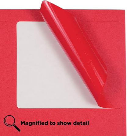 JAM PAPER Shipping Address Labels - Large - 3 1/3 x 4 - Red - 120/Pack | Address Labels - TrueDesk