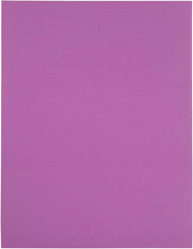 JAM PAPER Shipping Address Labels - Large - 3 1/3 x 4 - Violet Purple - 120/Pack | Address Labels - TrueDesk