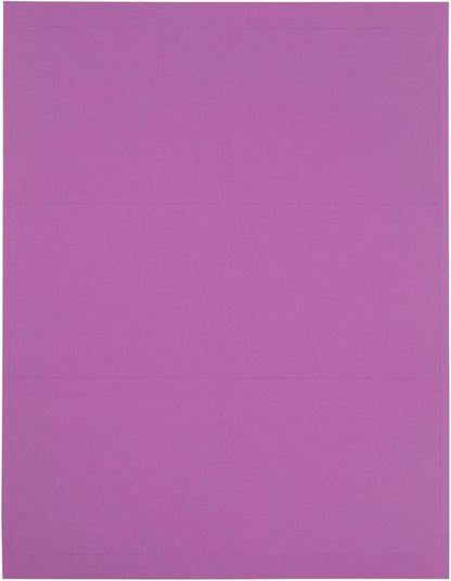 JAM PAPER Shipping Address Labels - Large - 3 1/3 x 4 - Violet Purple - 120/Pack | Address Labels - TrueDesk