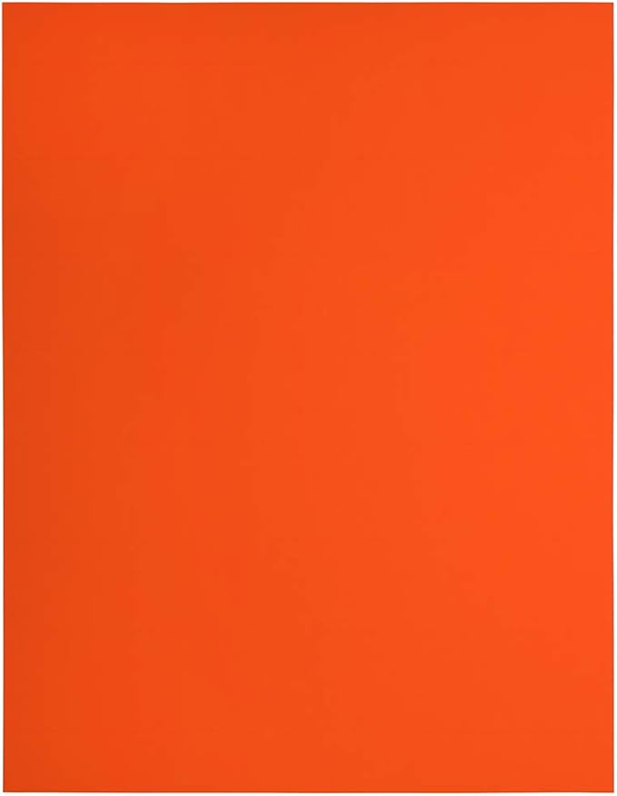 JAM PAPER Shipping Address Labels - Rectangular - 1 1/3 x 4 - Neon Deep Red/Orange - 126/pack | Address Labels - TrueDesk
